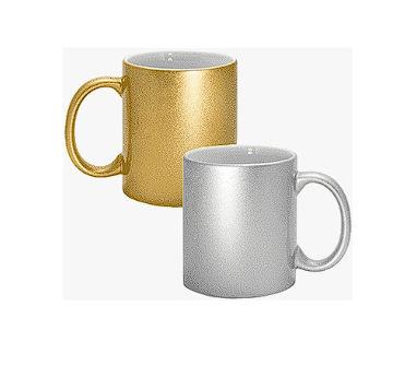 Gold & Silver Glitter Sublimation Mug
