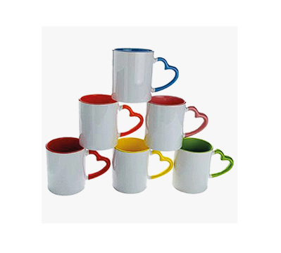 Heart Handle Sublimation Love Mug